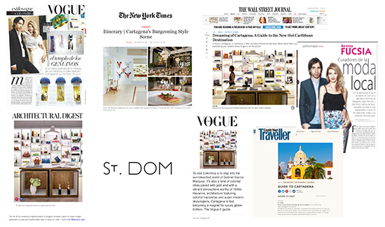 St. DOM Colombia concept store press clips